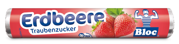 Bloc Traubenzucker Erdbeere Rolle Packshot